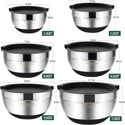 Stainless Steel Mixing Bowls (6pc)