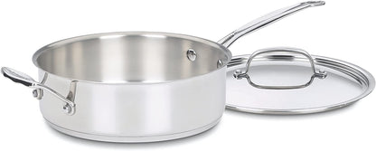 10 Piece Chef's Classic Stainless Pot & Pan Cookware Set